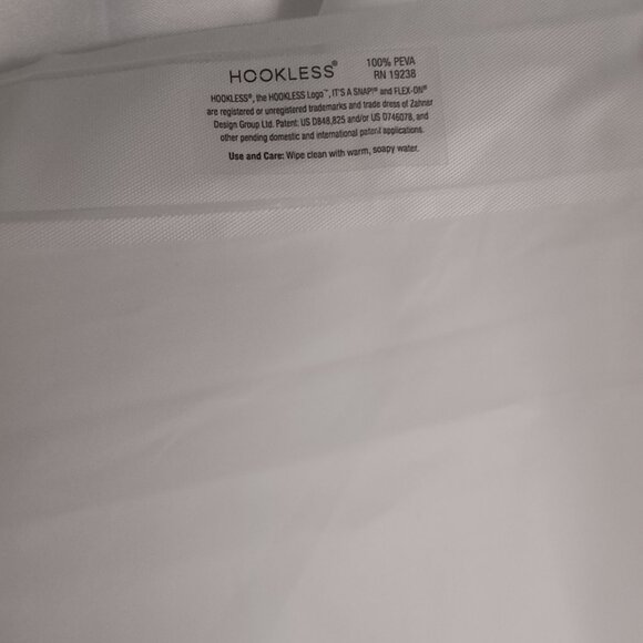 Hookless Shower Curtain with PEVA liner - Picture 8 of 9